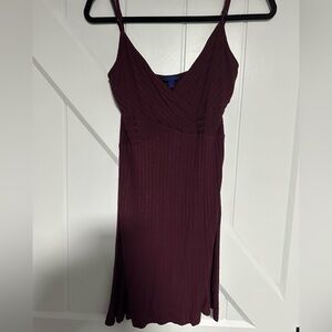 Aeropostale Strapless Burgundy Dress